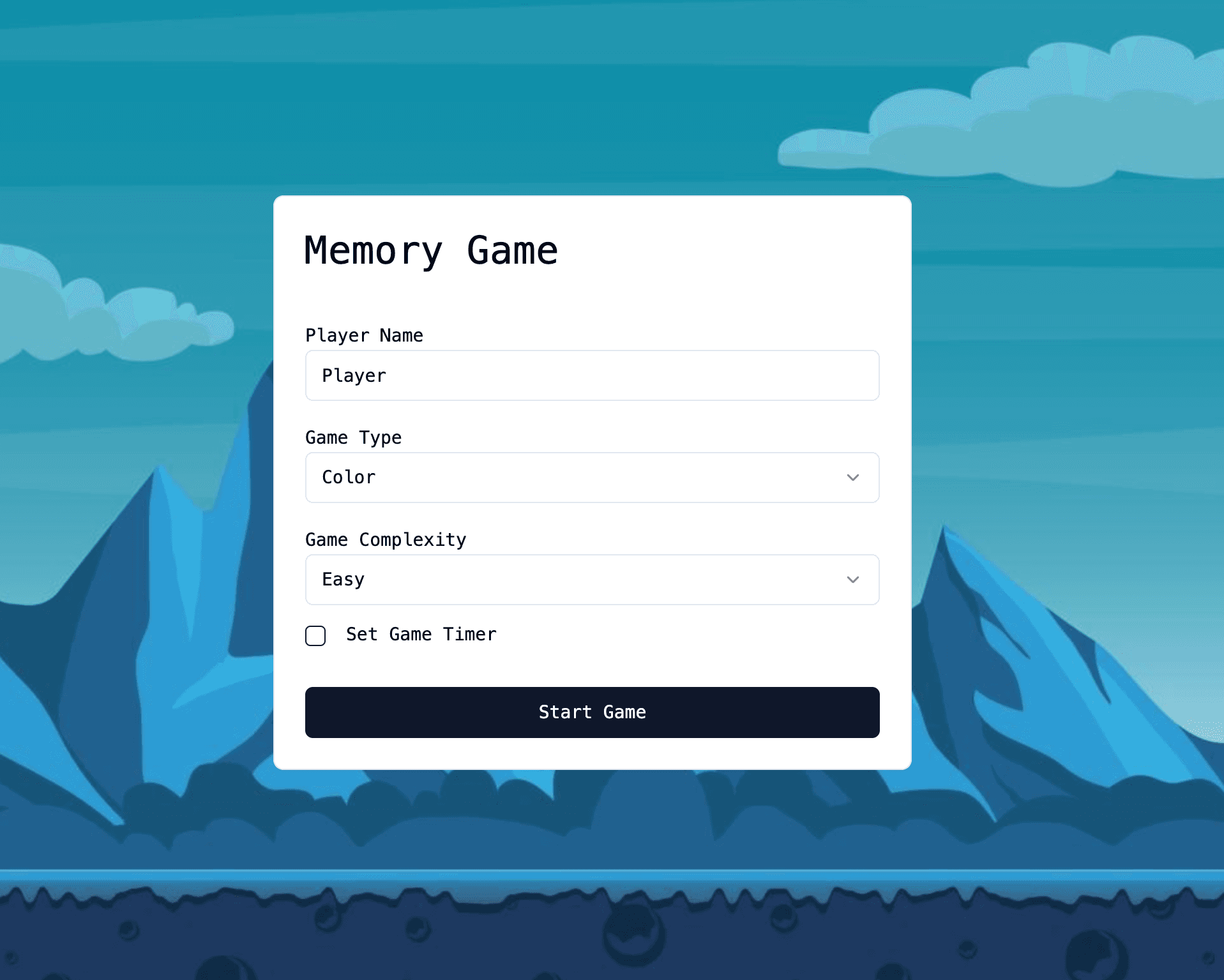 Memory Game preview